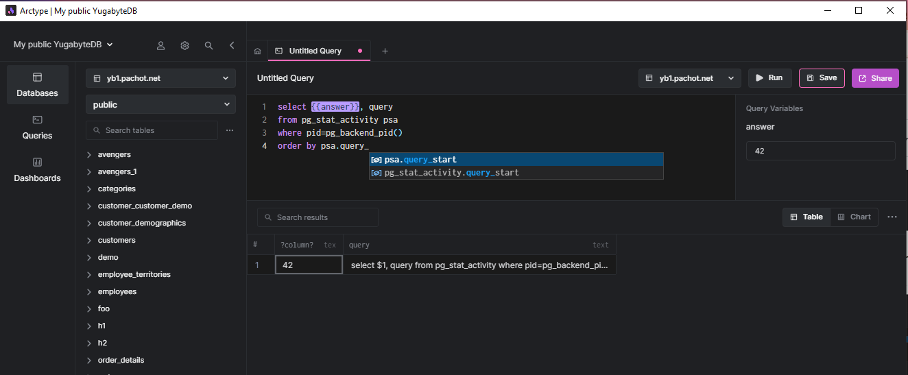 Arctype application Arctype application